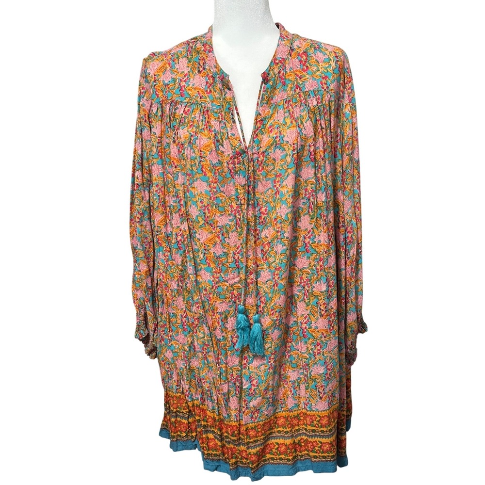 NATURAL LIFE Multicolor Floral Long Sleeve Dress